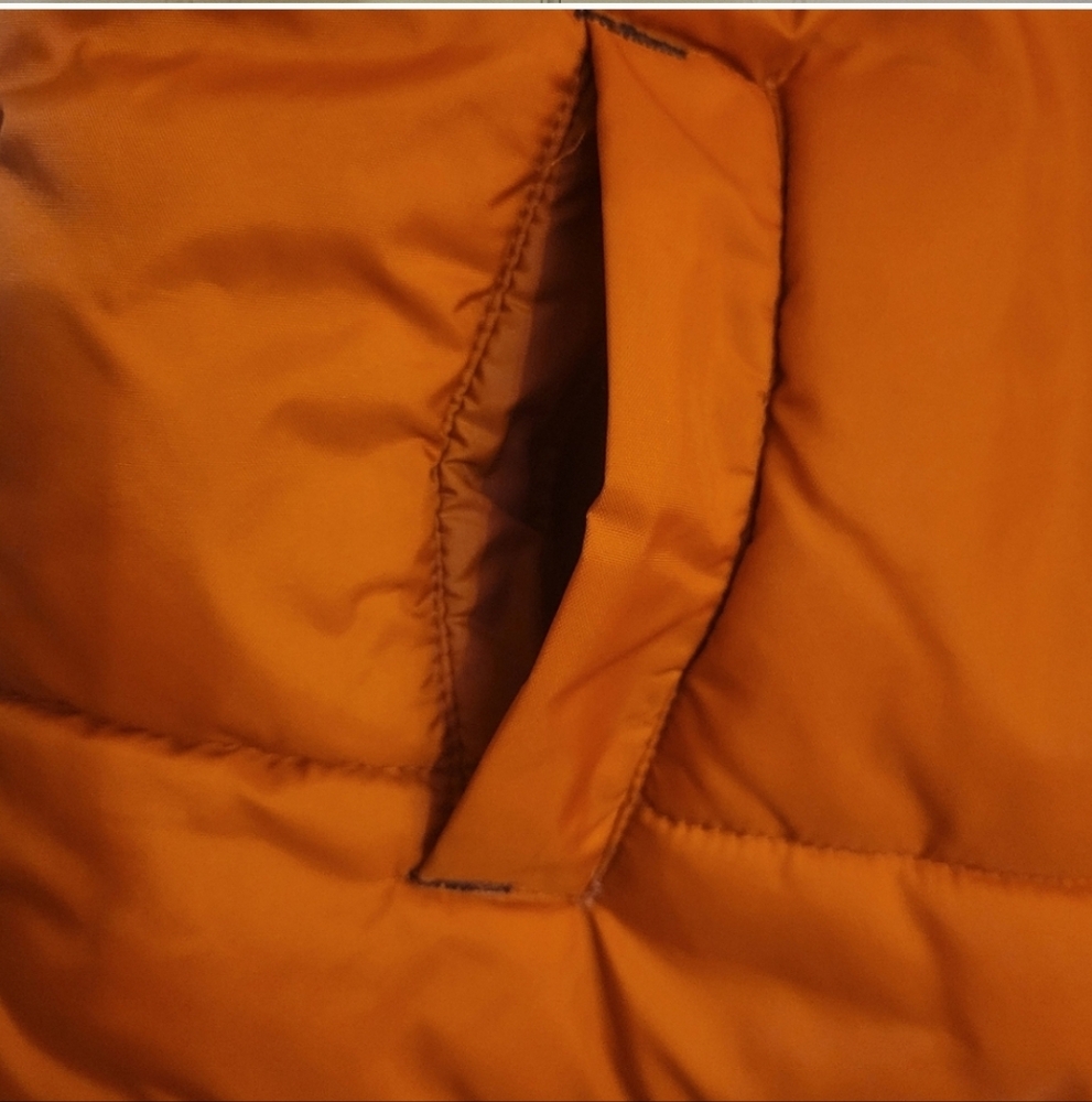 YDJ GIRL'S BURNT ORANGE SLEEVELESS PUFFER VEST - Picture 4 of 11
